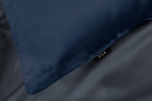 Silk Pillowcase - Navy - Image 2